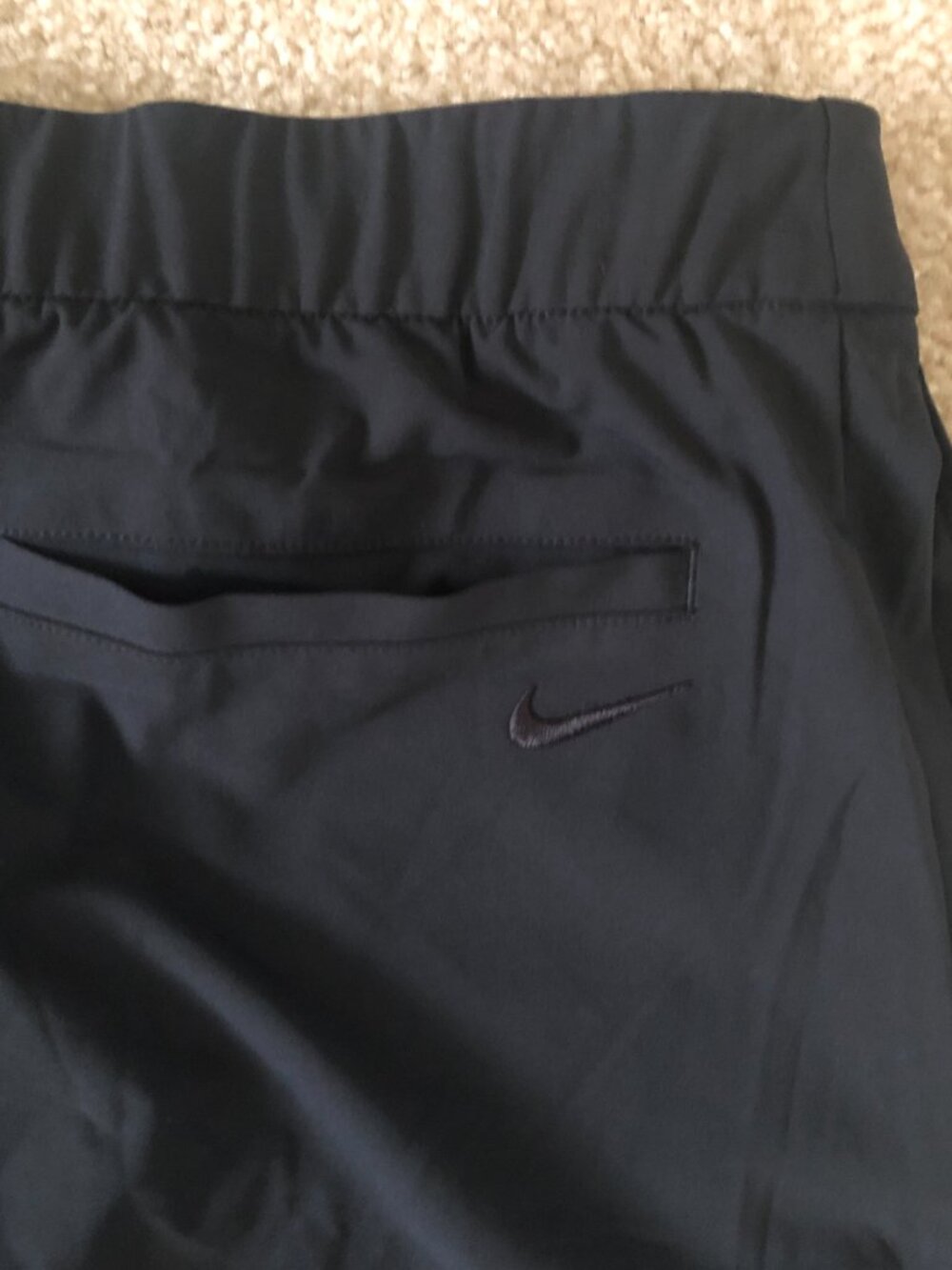 NIKE Mens Large Joggers Dri-Fit Nylon Black Training Gym Pants Draw String NWT - Picture 7 of 12